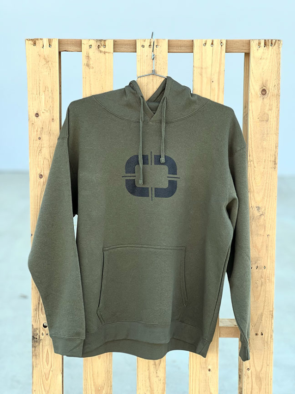Military Green Hoodie_Front View