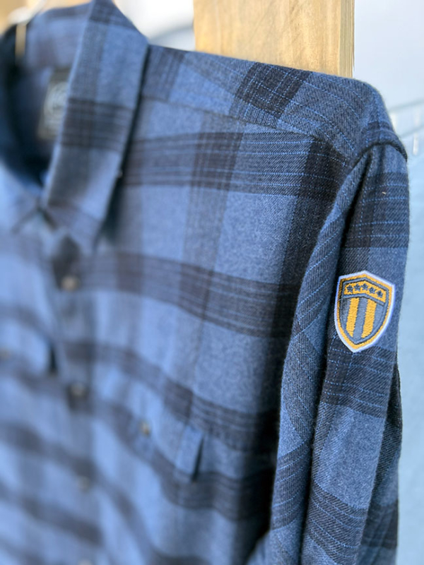 Navy Flannel_Patch Detail