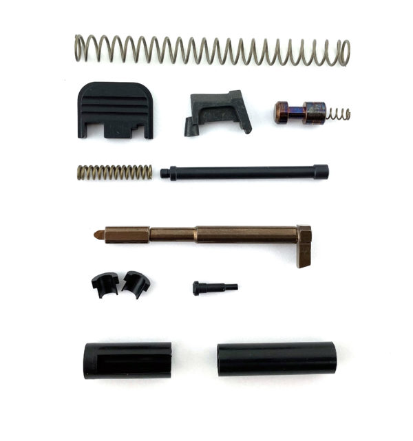 OEM GL0CK Gen 1-3 G23  .40 S& Slide Parts Kit 9mm Genuine w/ steel sites recoil 